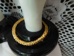 bronzoro 18kp woven bracelet d4